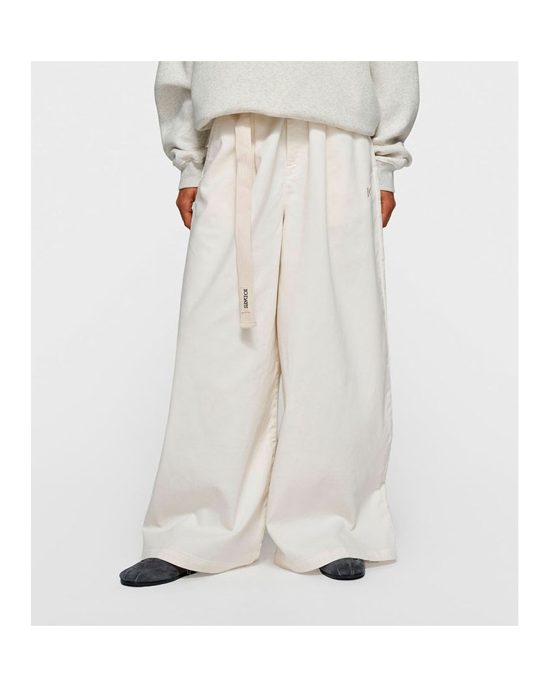 10 Days Wide Pants Twill Pearl