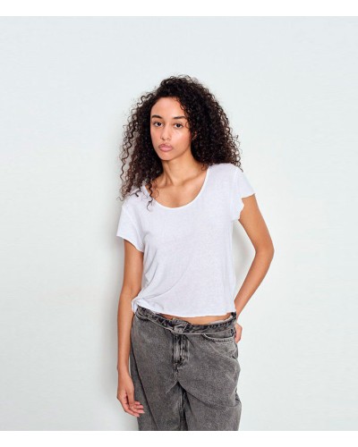 American Vinatge Dualy Tshirt White