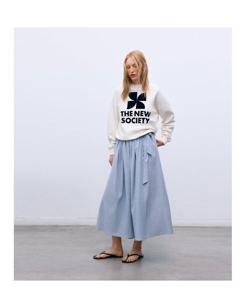 The New Society Sweatshirt White