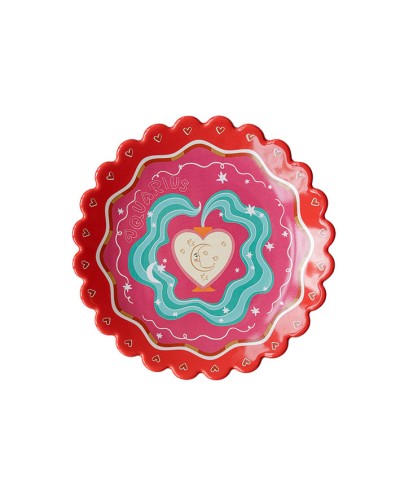 All the Luck Zodiac Dish Aquarius