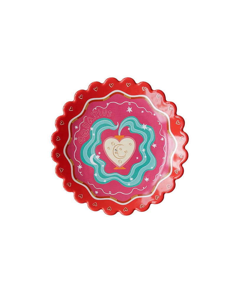All the Luck Zodiac Dish Aquarius