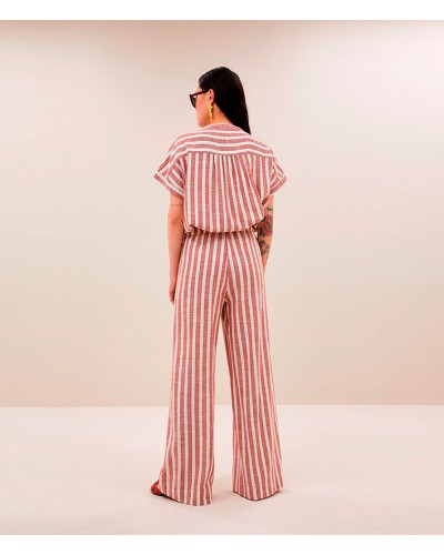 By Bar Minte Shirt Red Stripe