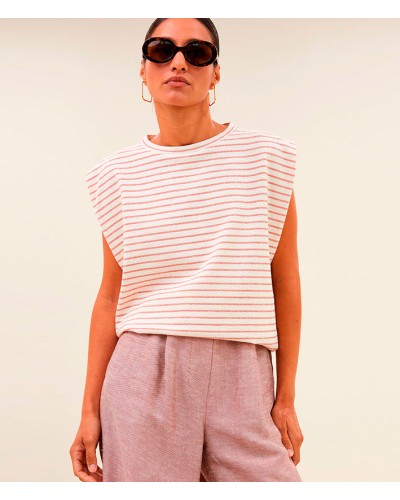 By Bar Diede Top Rose Stripe