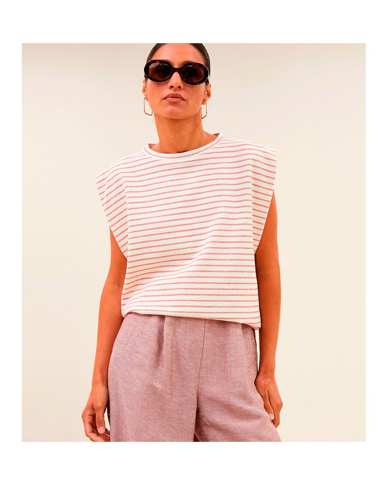 By Bar Diede Top Rose Stripe