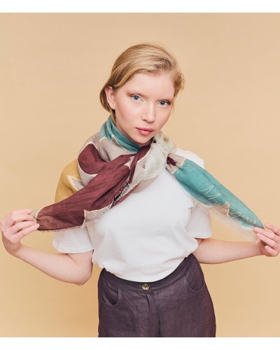 Maitane Minilinum Scarf Bellis