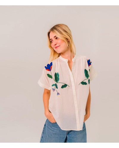 Sacrecoeur Maya Shirt Flowers