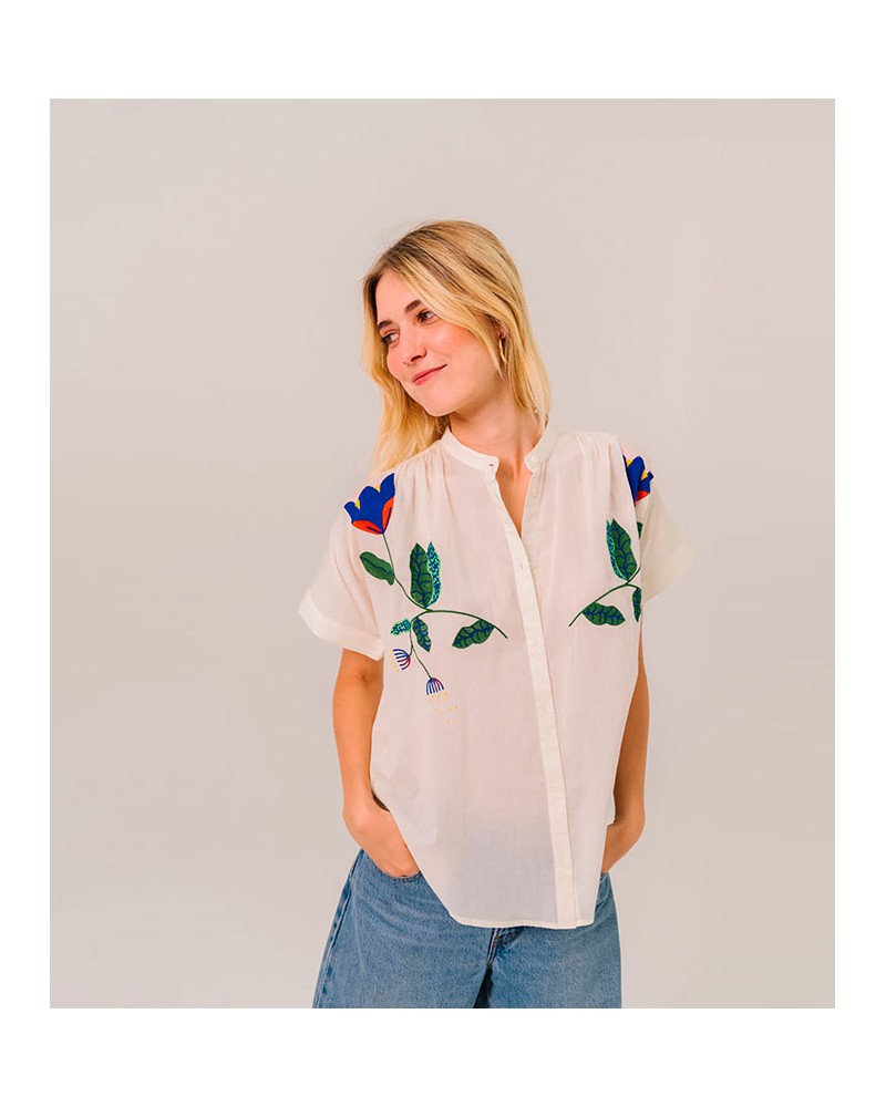 Sacrecoeur Maya Shirt Flowers