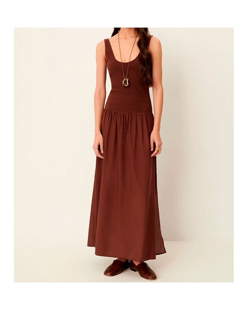 Sessun Solao Dress Brown