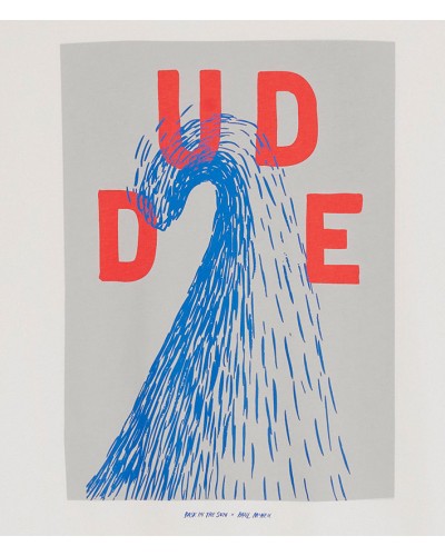 Bask In The Sun Dude Tee White