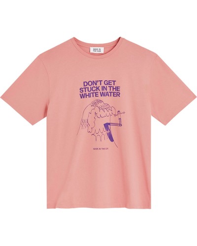 Bask In The Sun Waves Tee Pink