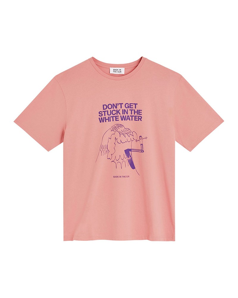 Bask In The Sun Waves Tee Pink