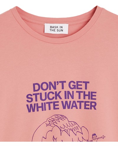 Bask In The Sun Waves Tee Pink