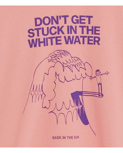 Bask In The Sun Waves Tee Pink