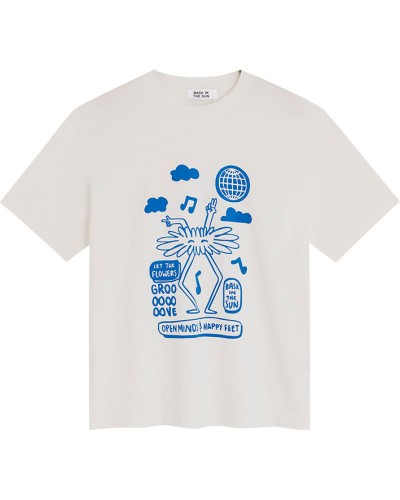 Bask In The Sun Groove Tee White