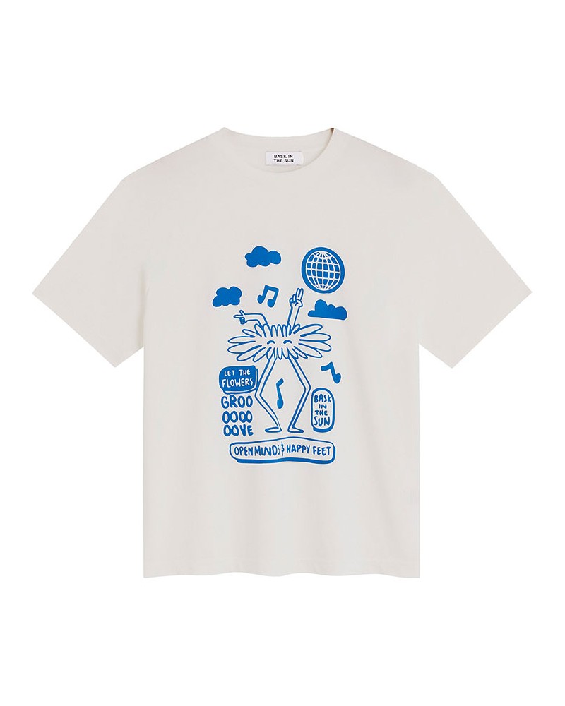 Bask In The Sun Groove Tee White