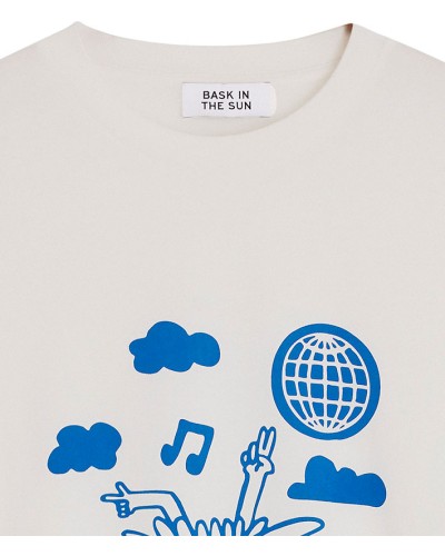 Bask In The Sun Groove Tee White