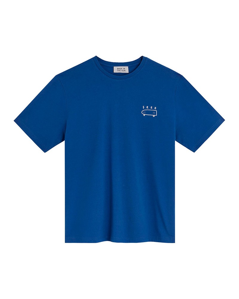 Bask In The Sun Free Tee Blue
