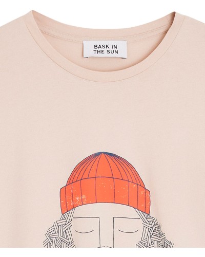 Bask In The Sun Smoking Tee White