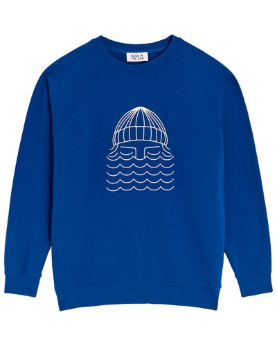 Bask In The Sun Sun Sweatshirt Blue