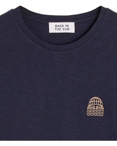 Bask In The Sun To The Sea Tee Navy