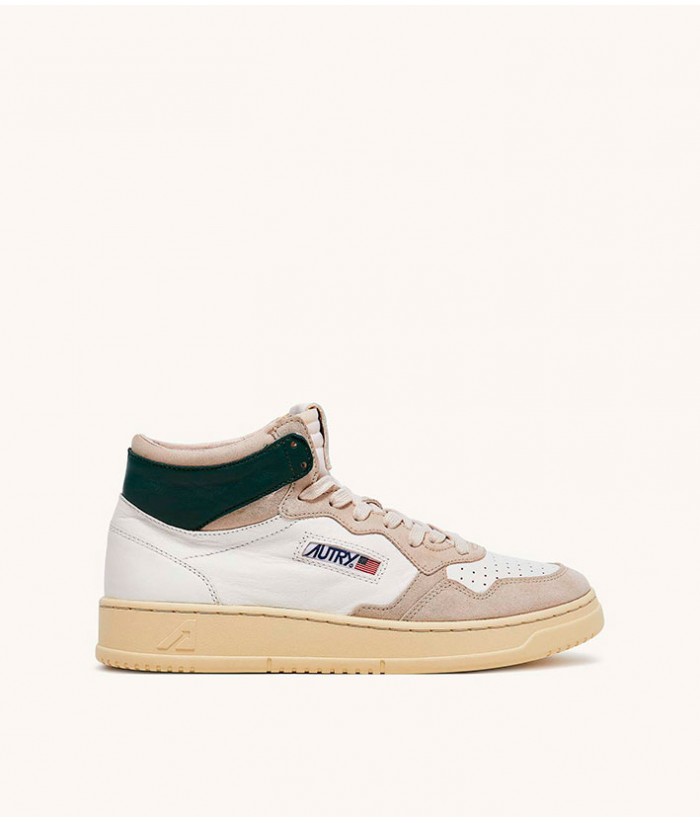 Autry Medalist Low Man Leather Green