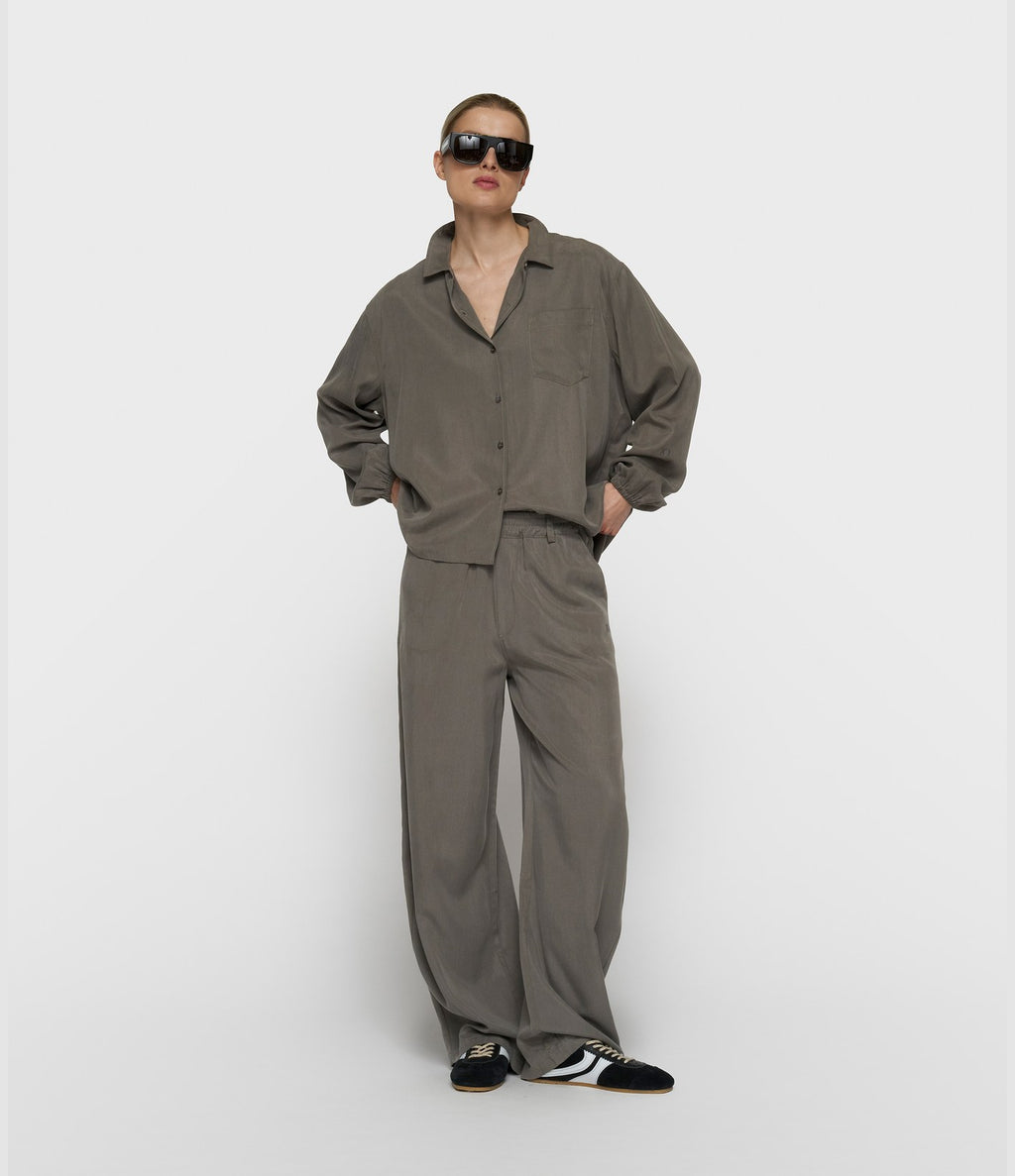 10 Days Banana Pants Lyocell Dark Fog