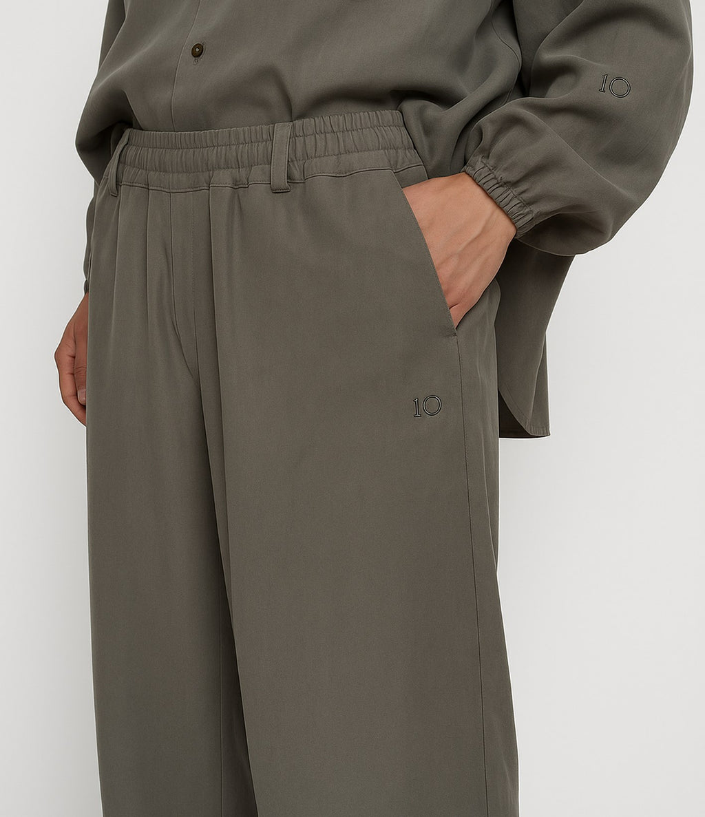 10 Days Banana Pants Lyocell Dark Fog