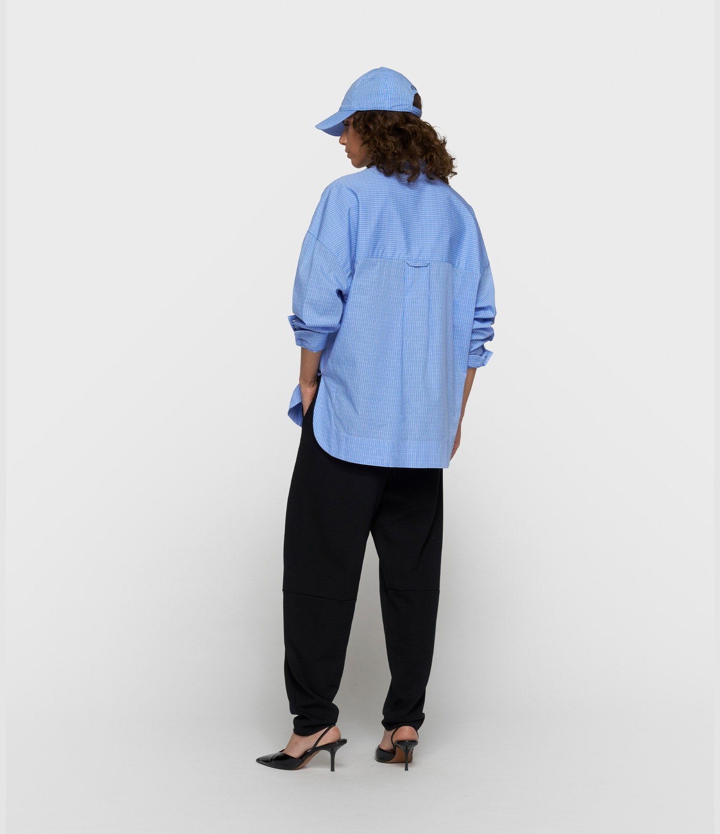 10 Days Long Sleeve Shirt Check Ultramarine