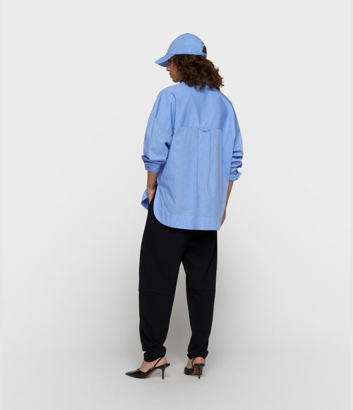 10 Days Long Sleeve Shirt Check Ultramarine