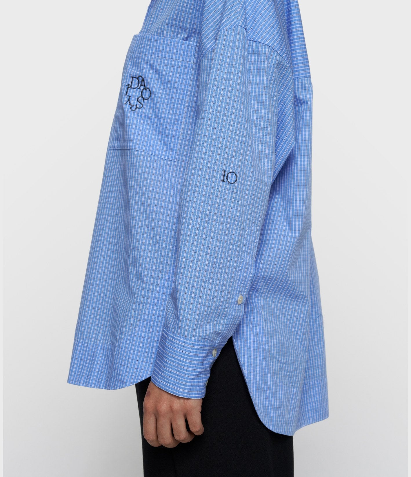 10 Days Long Sleeve Shirt Check Ultramarine