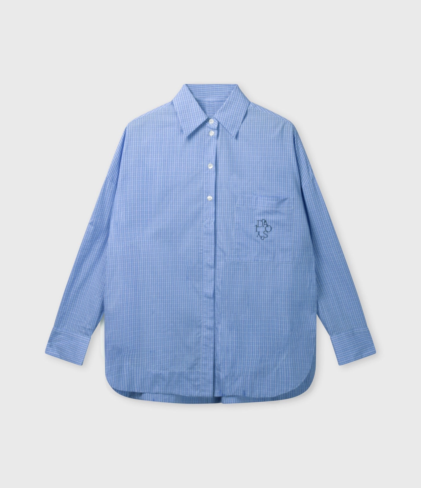 10 Days Long Sleeve Shirt Check Ultramarine