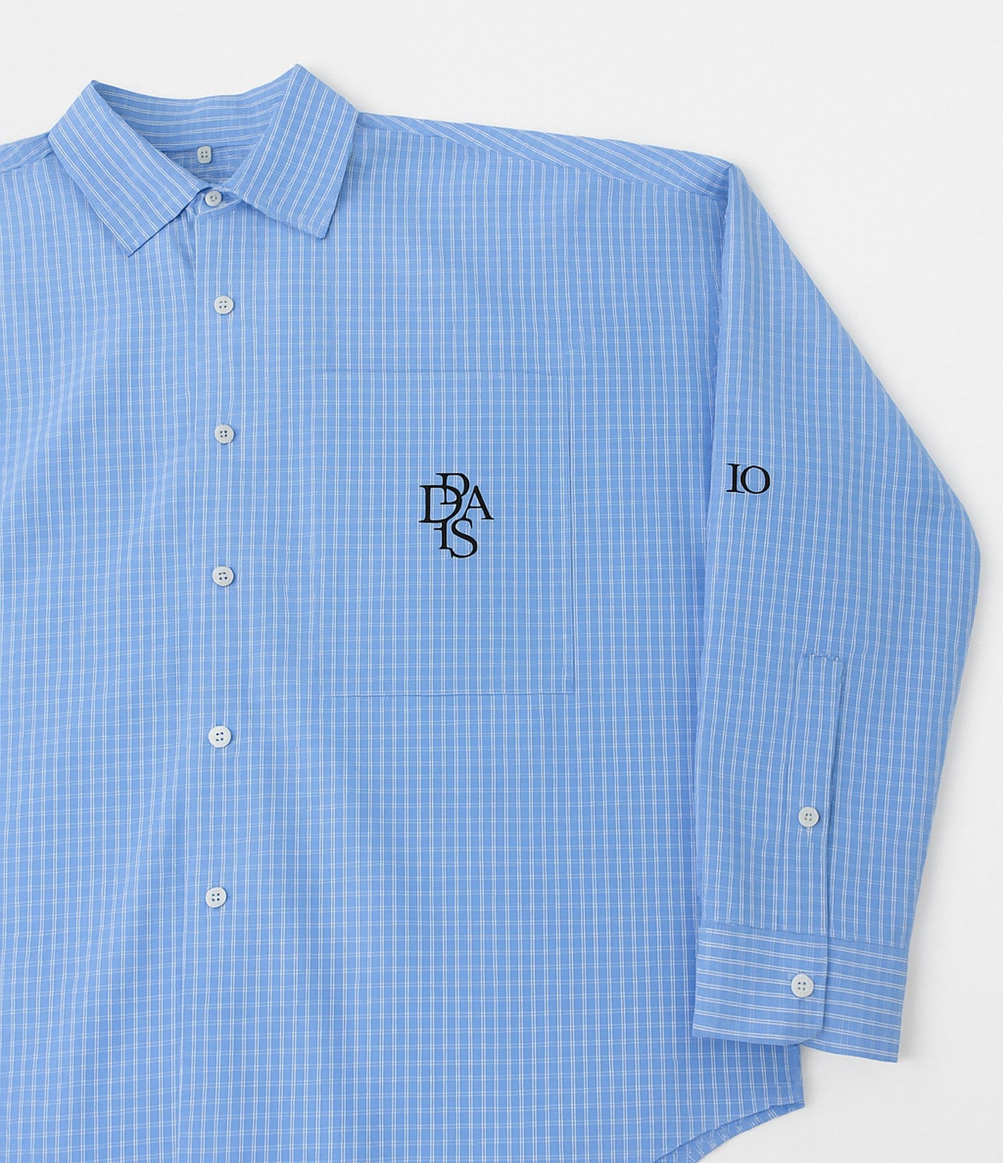 10 Days Long Sleeve Shirt Check Ultramarine