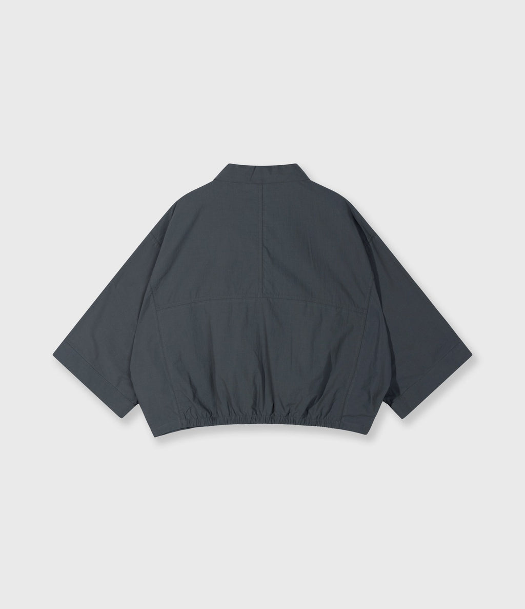 10days Wide Crinkle Jacket Steel Blue
