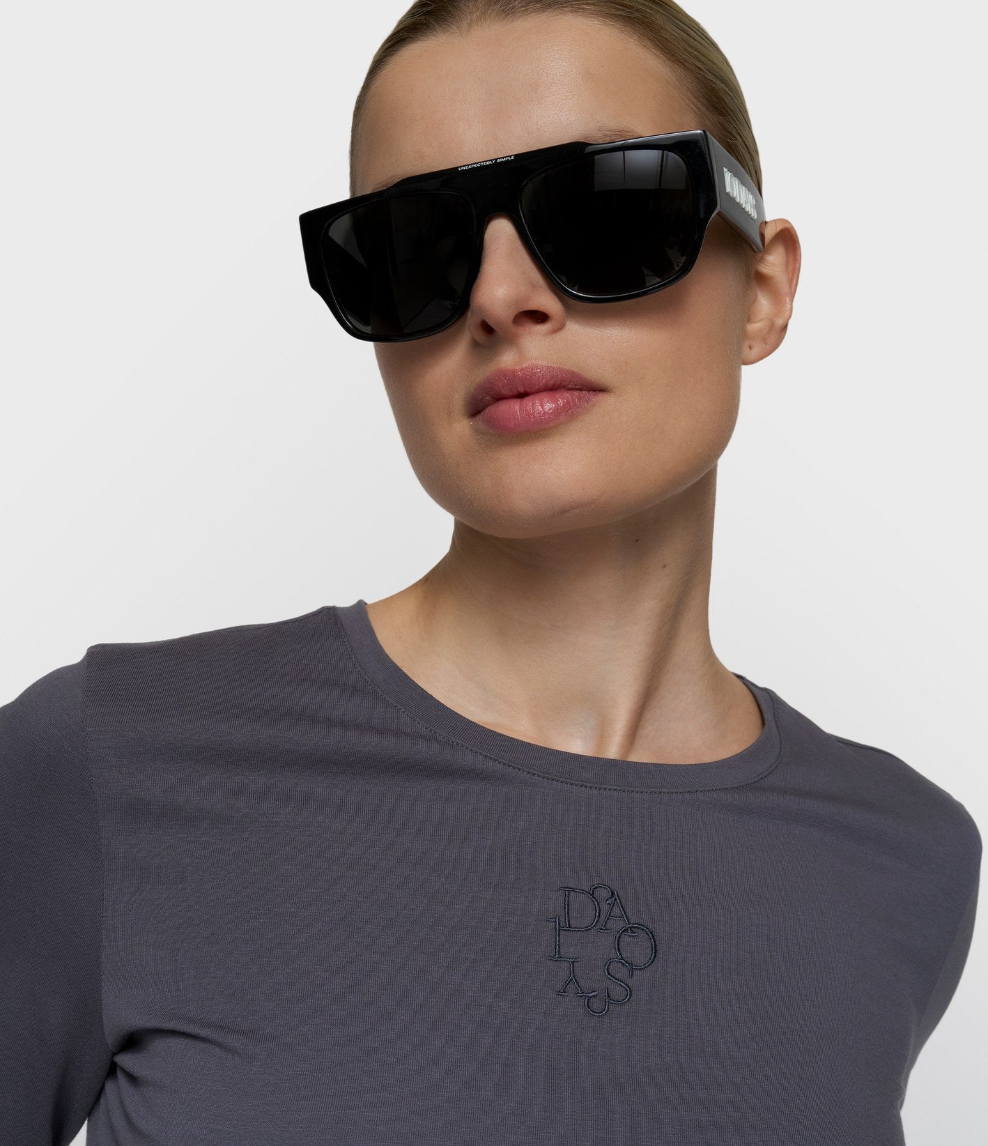 10days Slim Long Sleeve Tee Steel Blue