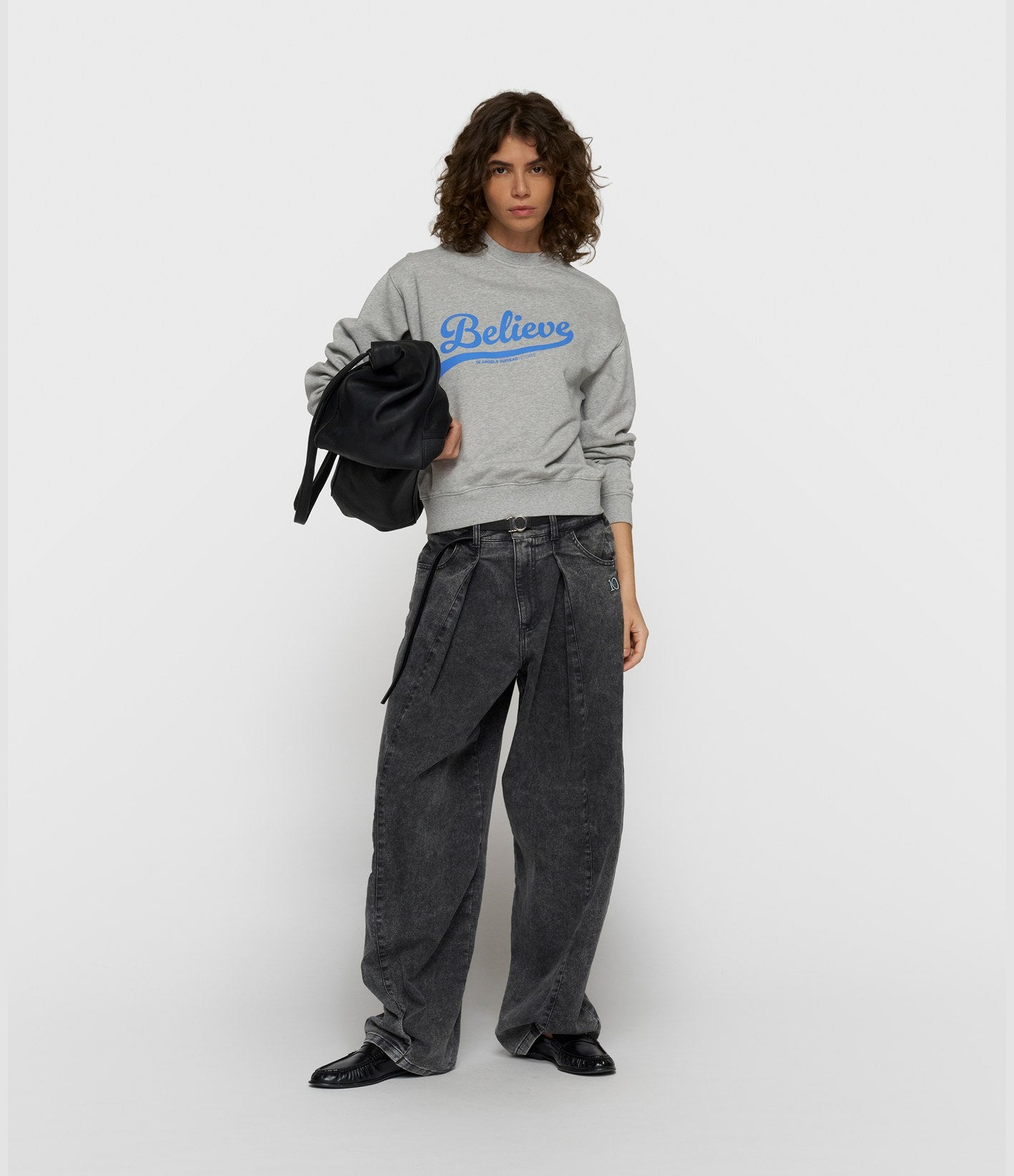10 Days Petite Sweater Believe Light Grey Melee