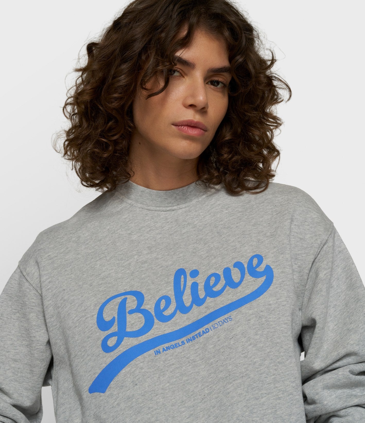 10 Days Petite Sweater Believe Light Grey Melee