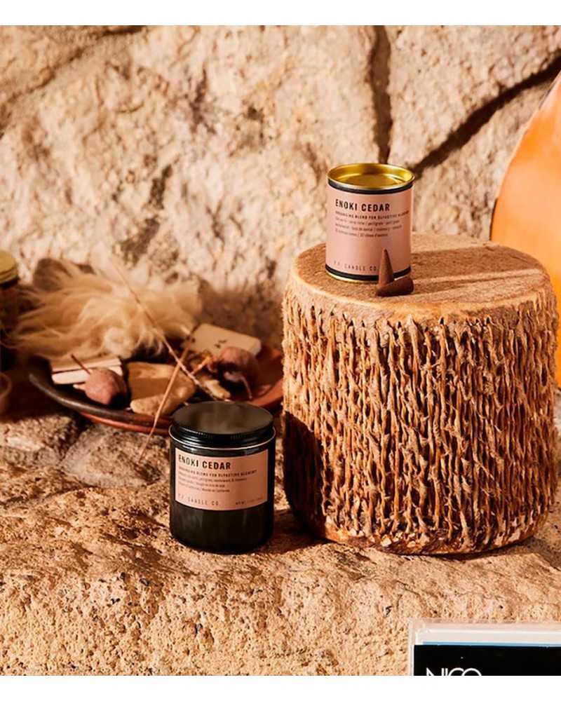 PF Candle NO. 2 Enoki Cedar Incense Cones