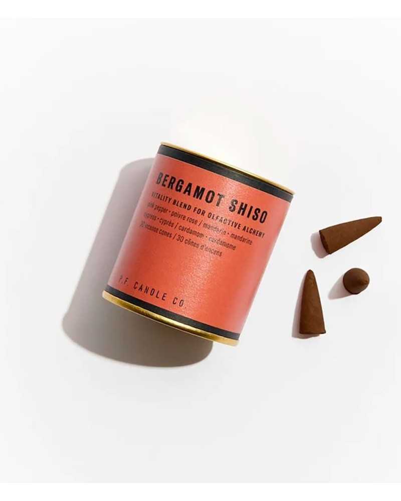 PF Candle NO.1 Bergamot Shiso Incense Cones