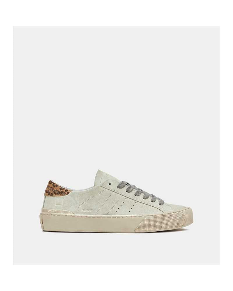 D.A.T.E. Hill Low Suede Cream