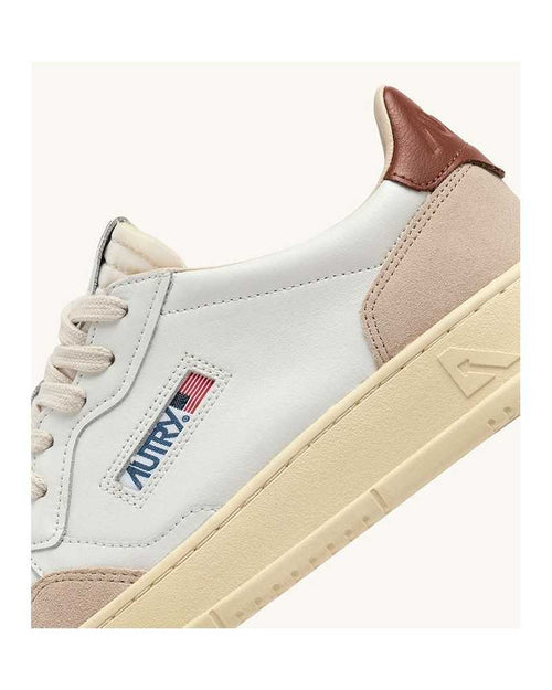 Autry Medalist Basse Femme Blanc Camel