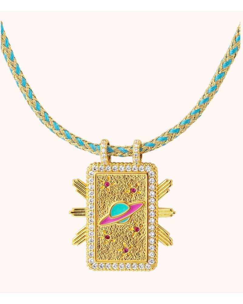 Mya Bay Saturn Boheme Necklace Or