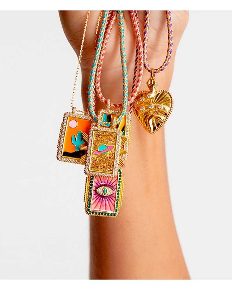 Mya Bay Saturn Boheme Necklace Or
