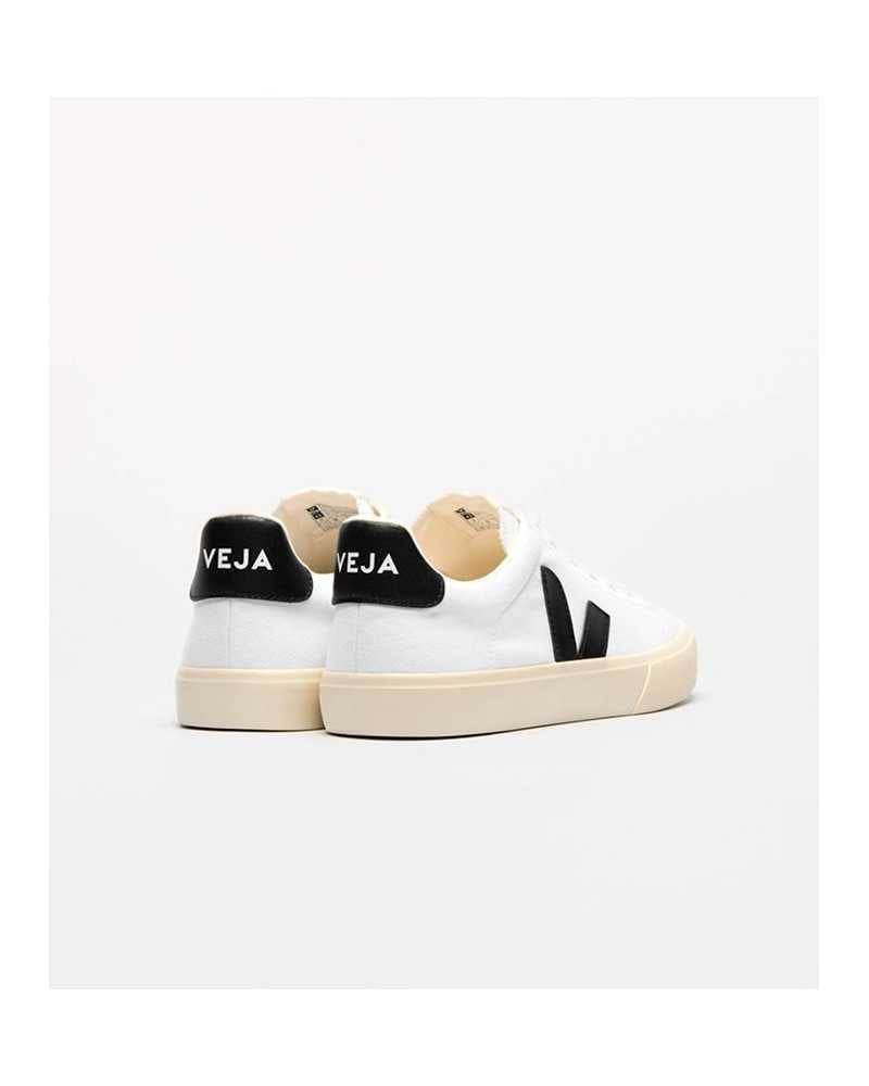 Veja Campo Canvas White Black