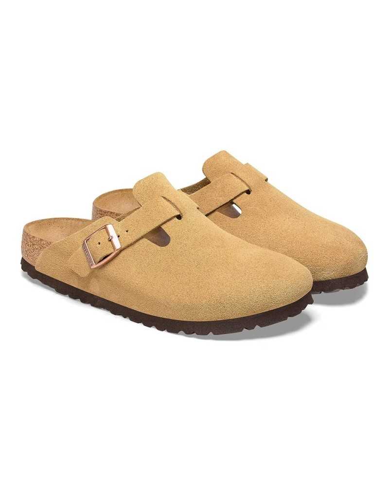 Birkenstock Boston Leve Latte Cream