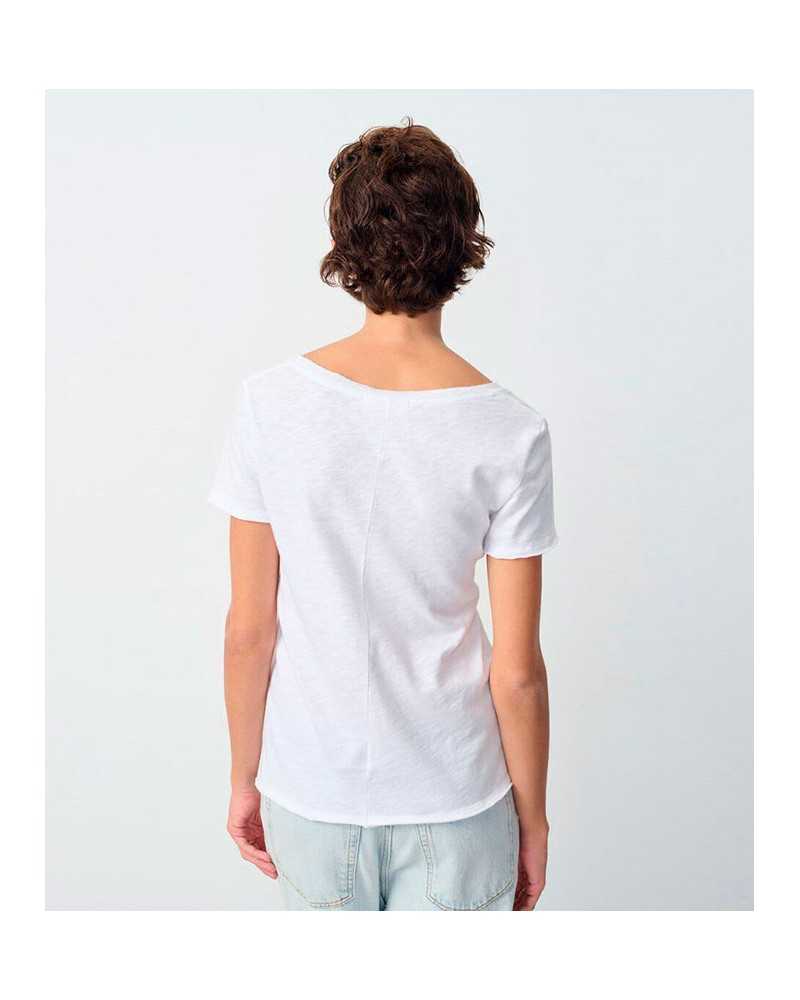 American Vintage Sonoma Tshirt V Blanc