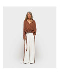 10 Days Wide Pants Tape White