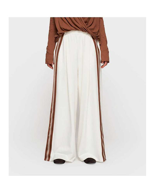 10 Days Wide Pants Tape White