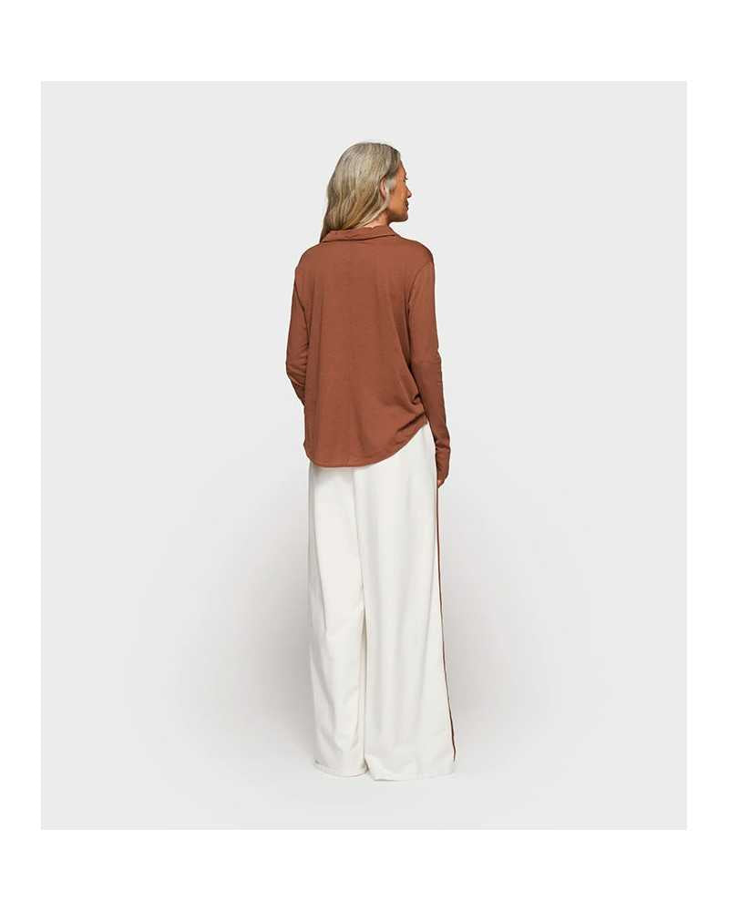 10 Days Wide Pants Tape White