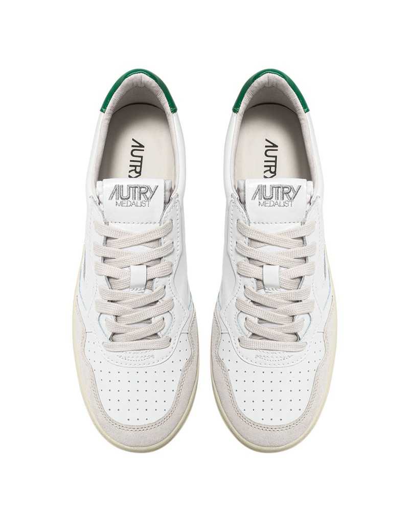 Autry Medalist Low Homme Daim Vert
