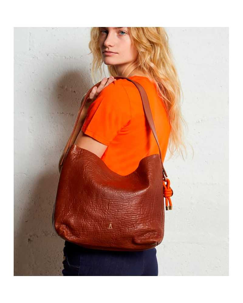 Craie Shift Lamb Bag Havanna